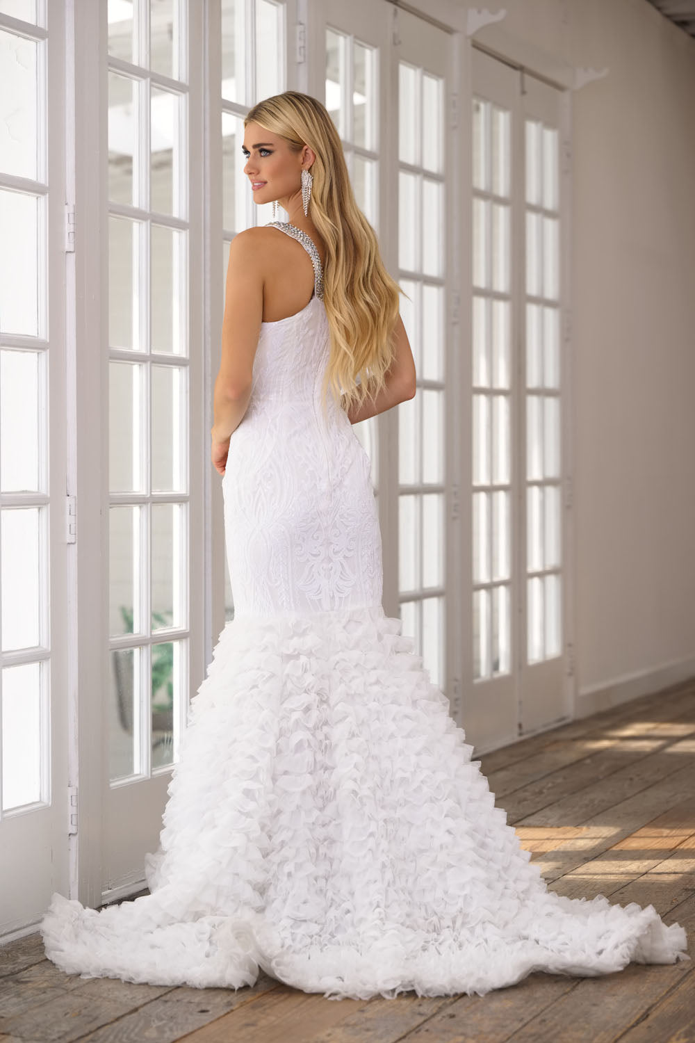 Ava Presley 28596 prom dress images.  Ava Presley 28596 is available in these colors: Red, Ivory.