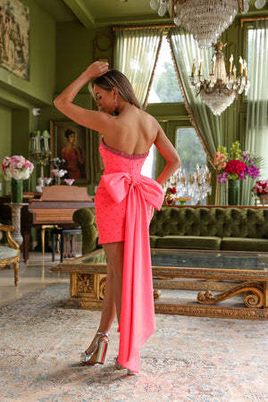 Ava Presley 29115 prom dress images.  Ava Presley 29115 is available in these colors: Red, White, Neon Coral, Hot Pink, Black.