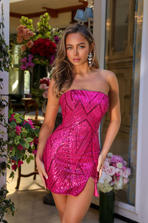 Ava Presley 29122 prom dress images.  Ava Presley 29122 is available in these colors: Royal, Black, Fuchsia, Ocean.