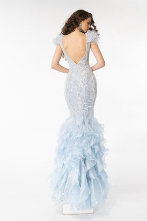 Ava Presley 39315 prom dress images.  Ava Presley 39315 is available in these colors: Light Blue, Lilac.