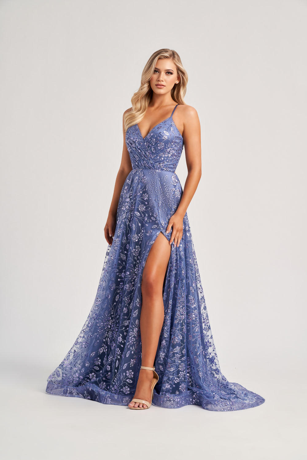 Colette CL8230 prom dress images.  Colette CL8230 is available in these colors: Periwinkle.