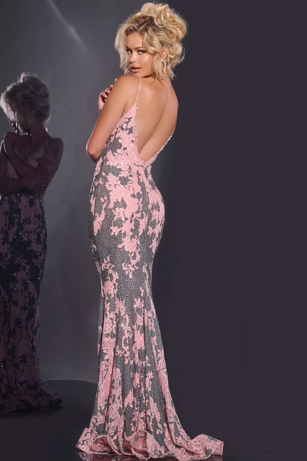 Jovani 44033 prom dress images.  Jovani 44033 is available in these colors: Multi.