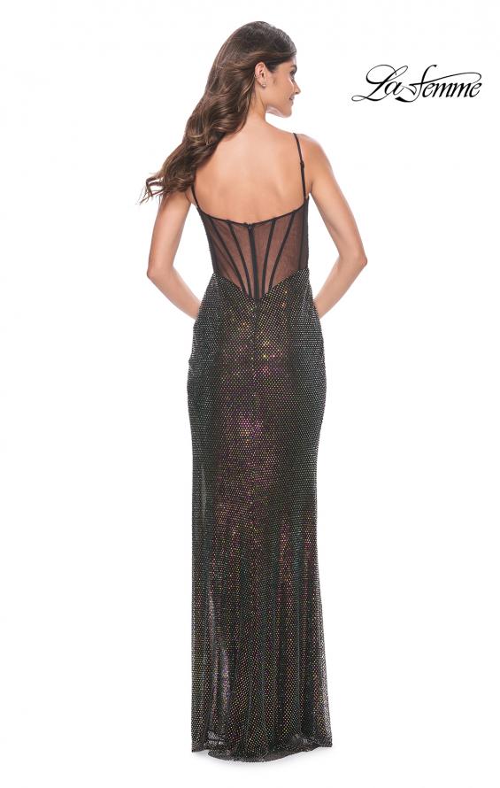 La Femme 32177 prom dress images.  La Femme 32177 is available in these colors: Black.