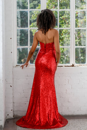 Miah Vega 24103 prom dress images. Miah Vega 24103 is available in these colors: Black, Berry, Gold, Red.