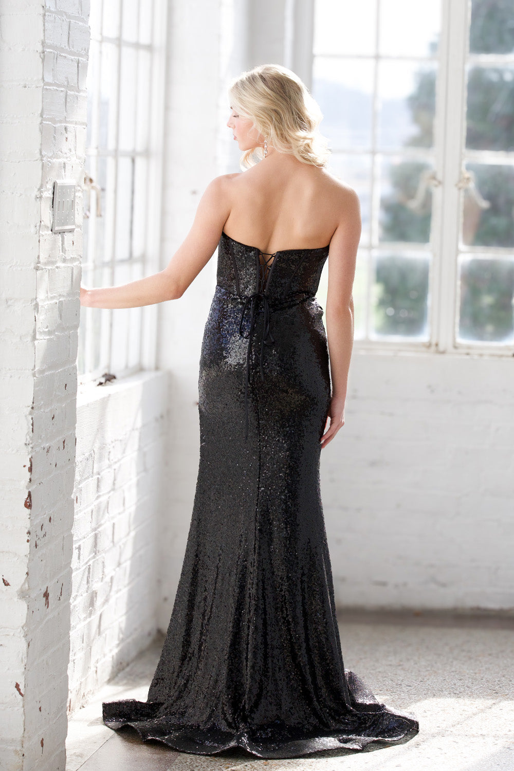 Miah Vega 24103 prom dress images. Miah Vega 24103 is available in these colors: Black, Gold.