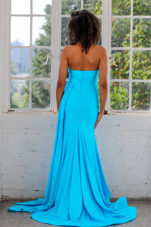 Miah Vega 24106 prom dress images. Miah Vega 24106 is available in these colors: Bright Green, Fuchsia, Turquoise.