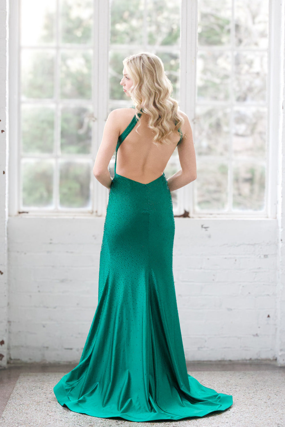 Miah Vega 24501 prom dress images.  Miah Vega 24501 is available in these colors: Black, Emerald, Navy, Red, White.