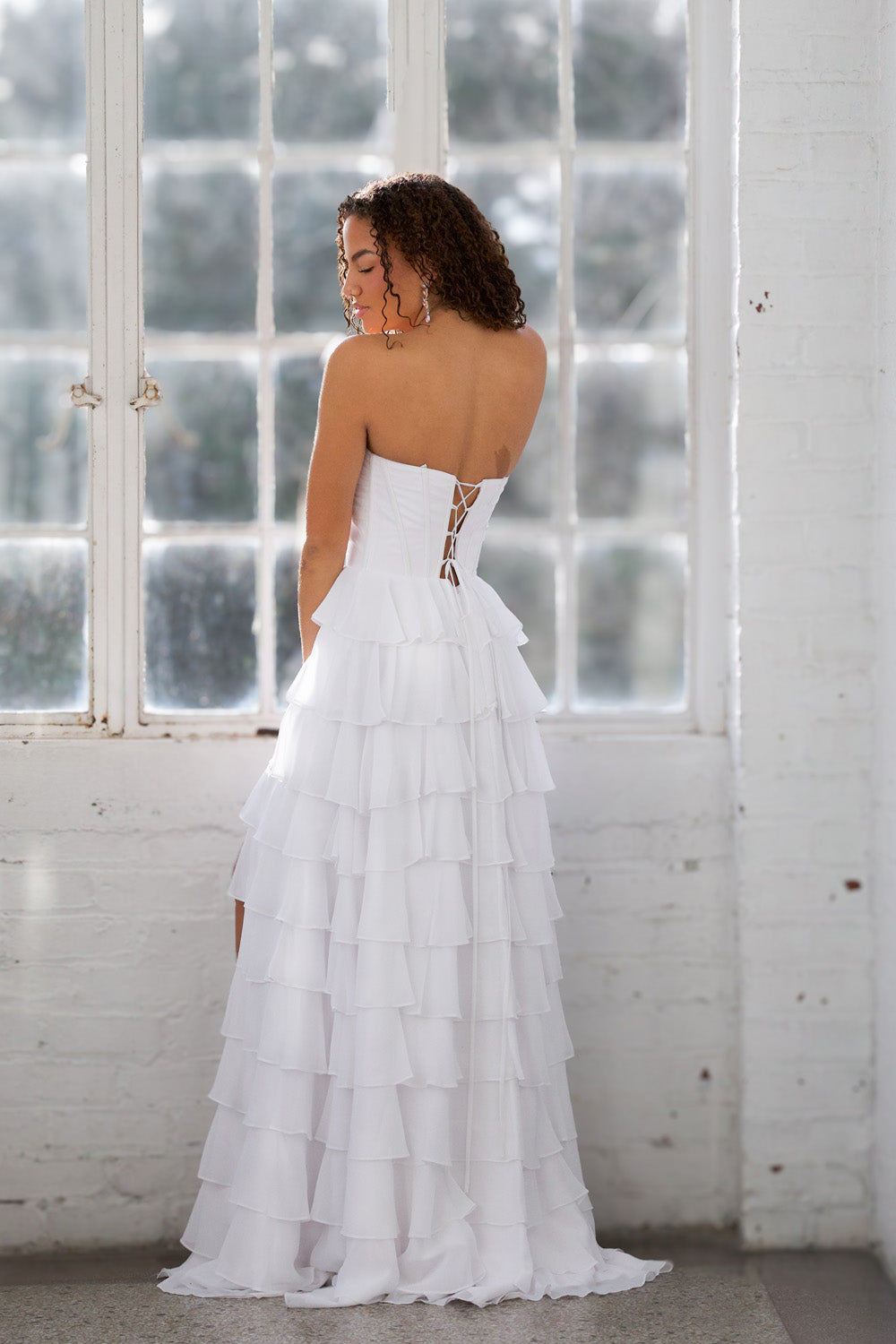 Miah Vega 24502 prom dress images.  Miah Vega 24502 is available in these colors: Black, Bright Pink, Peacock, Red, Light Turquoise, White, Yellow.