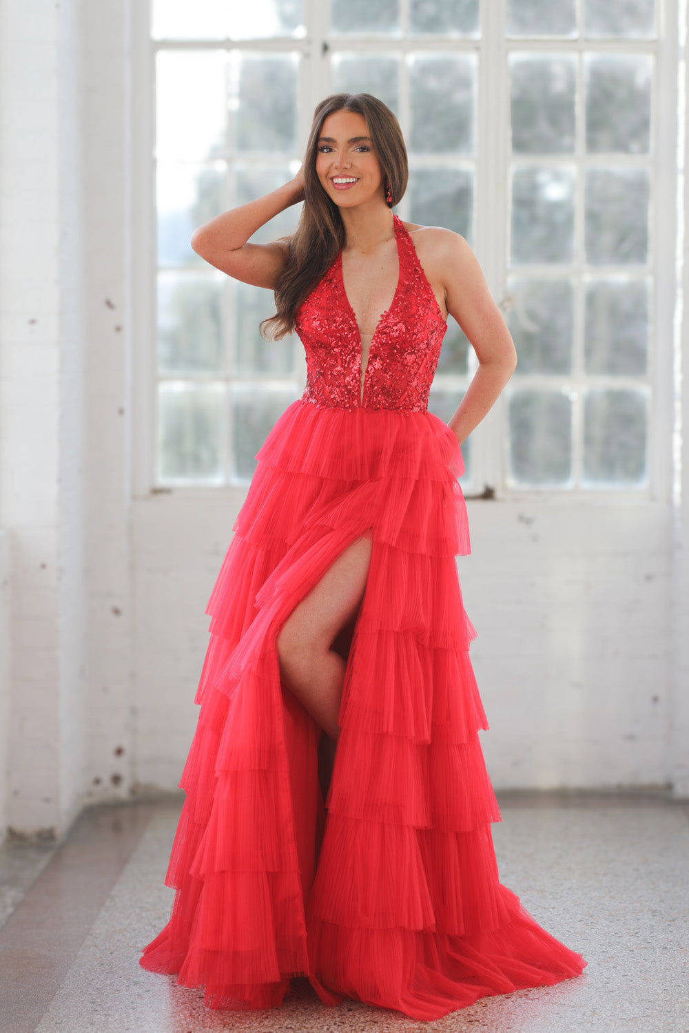 Miah Vega 24505 prom dress images.  Miah Vega 24505 is available in these colors: Black, Light Blue, Light Pink, Red, White, Yellow.