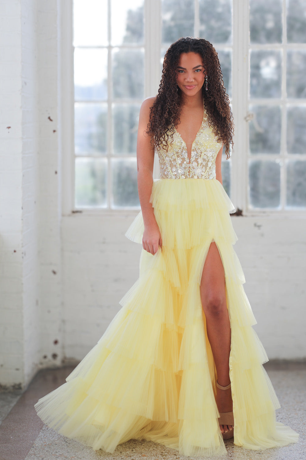 Miah Vega 24505 prom dress images.  Miah Vega 24505 is available in these colors: Black, Light Blue, Light Pink, Red, White, Yellow.