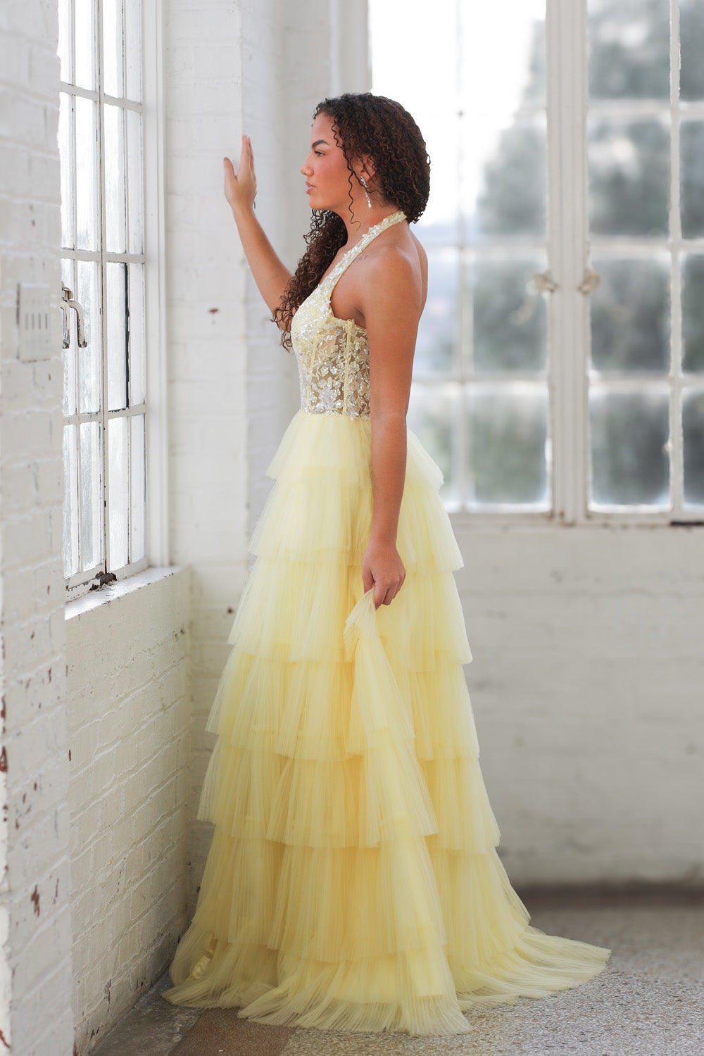 Miah Vega 24505 prom dress images.  Miah Vega 24505 is available in these colors: Black, Light Blue, Light Pink, Red, White, Yellow.