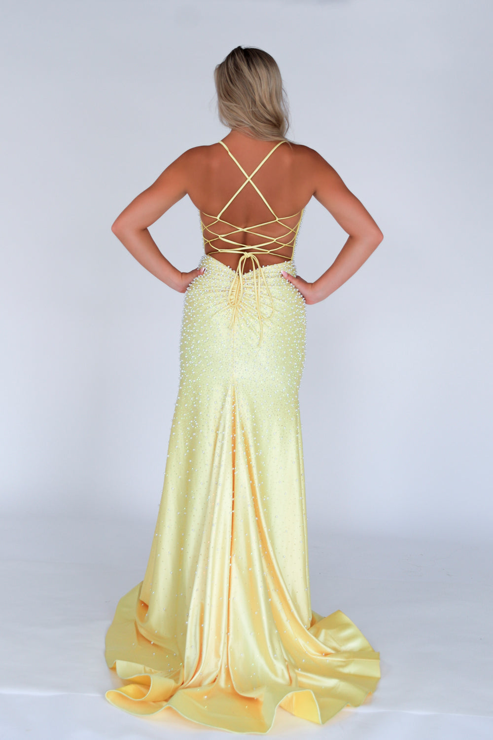 Miah Vega 24703 Yellow dress