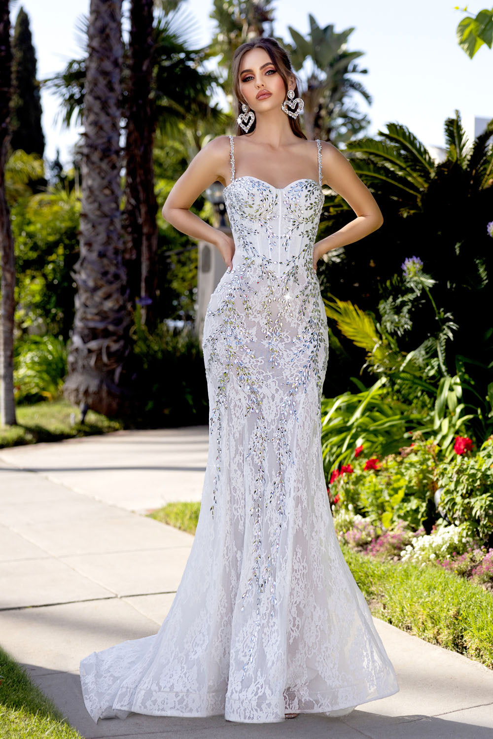 Portia and Scarlett PS25150 prom dress images.  Portia and Scarlett PS25150 is available in these colors: Pink Silver, Lilac Silver, Black Silver, Ivory Silver, Cinderella Pink AB, Cinderella Blue AB, Nude Rose Gold, Red Red, Emerald Emerald, Cobalt Cobalt, Navy Gold.