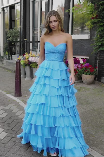 Sherri Hill 56346 prom dress video.  Sherri Hill 56346 is available in these colors: Peacock, Red, Black, Ivory, Light Blue, Bright Fuchsia, Yellow.