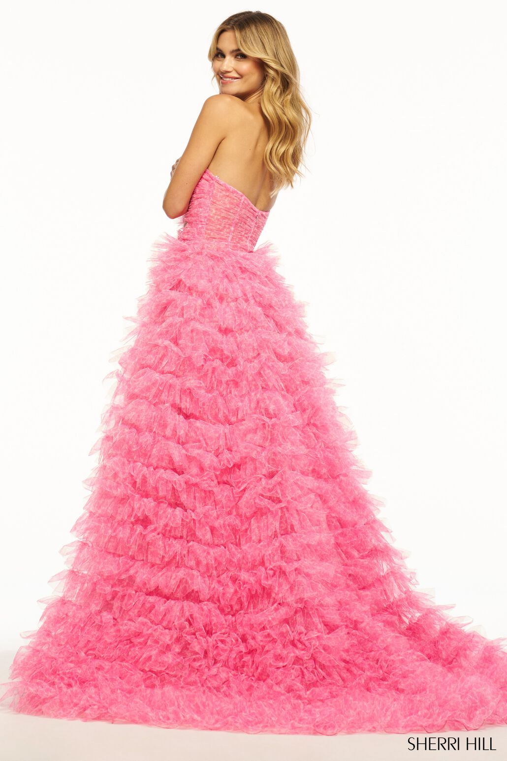 XS Sherri Hill Prom Party Pink Swarovski Crystal Dress NYE Years Eve Party  0