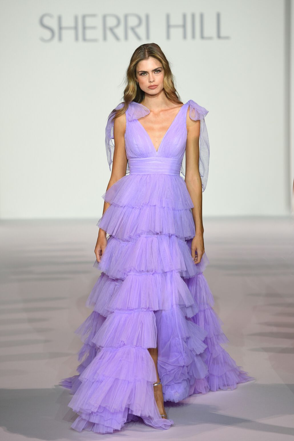 Sherri Hill 56066 prom dress images.  Sherri Hill 56066 is available in these colors: Light Blue, Red, Black, Lilac, Fuchsia, Candy Pink, Yellow, Dreamcicle.