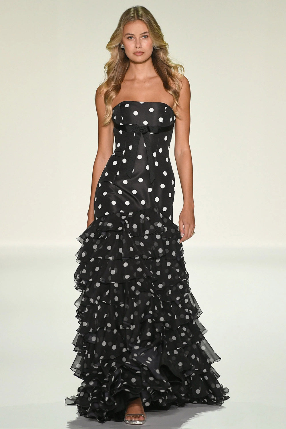 Sherri Hill 57826 prom dress images.  Sherri Hill 57826 is available in these colors: Ivory Black, Navy Ivory , Black Ivory .