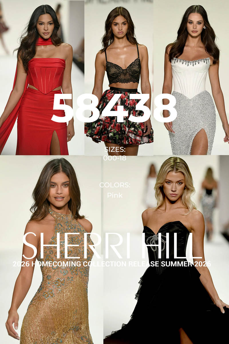 Sherri Hill 58438 Pink dress placeholder preview, Fall 2026 collection, available at Formal Approach Jefferson City