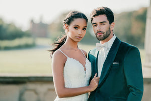 Emerald Green Tuxedos in Slim Fit Venice Velvet