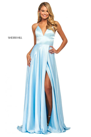 Sherri Hill 53498 prom dress images.  Sherri Hill 53498 is available in these colors: Emerald, Ruby, Black, Royal, Red, Navy, Mocha, Lilac, Gold, Light Blue, Ivory, Rose, Yellow, Aqua, Coral, Wine, Turquoise, Candy Pink.