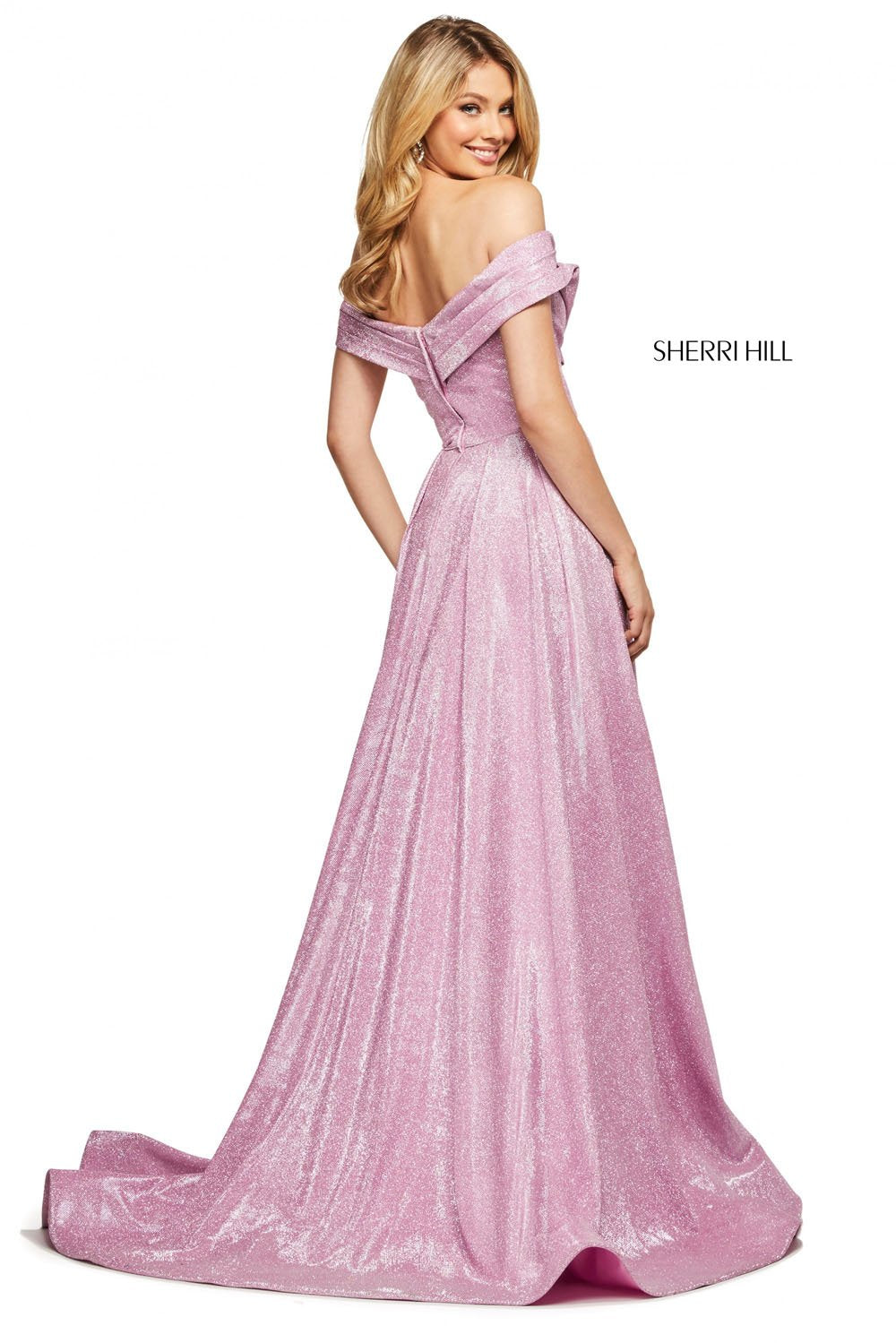 Sherri Hill 53499 prom dress images.  Sherri Hill 53499 is available in these colors: Aqua Silver, Pink Silver, Turq Silver, Nude Silver, Mocha Silver, Royal Silver.