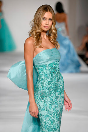 Sherri Hill 55481 prom dress images.  Sherri Hill 55481 is available in these colors: Aqua, Red.