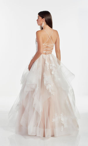 Alyce Paris 60903 prom dress images.  Alyce Paris 60903 is available in these colors: Diamond White Rose Water,  Diamond White Azure Blue,  Black Cherry.
