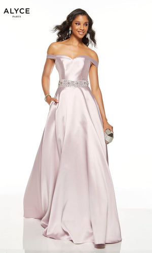 Alyce Paris 1502 prom dress images.  Alyce Paris 1502 is available in these colors: Pink Alabaster, Sea Glass, Red, French Blue, Midnight.