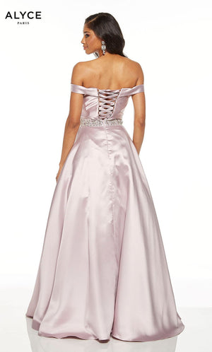 Alyce Paris 1502 prom dress images.  Alyce Paris 1502 is available in these colors: Pink Alabaster, Sea Glass, Red, French Blue, Midnight.