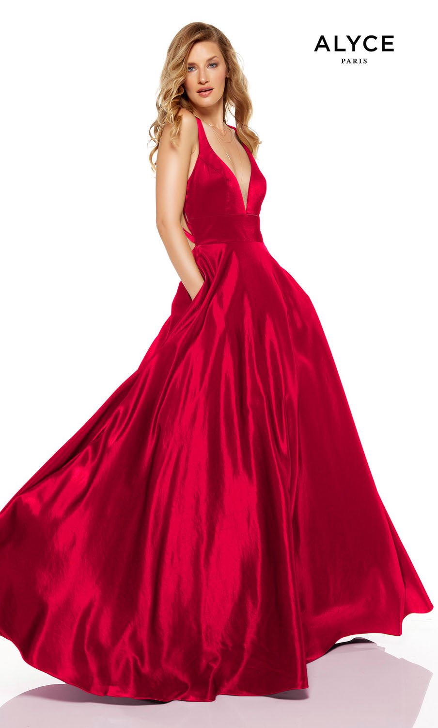 Alyce paris 2025 red dress