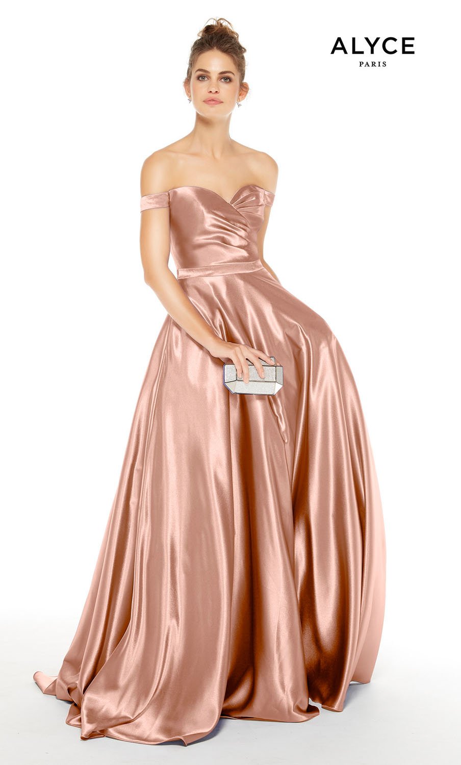 Alyce Paris 1528 prom dress images.  Alyce Paris 1528 is available in these colors: Antique Rose, Lavender Violet, Midnight, Dripping Diamonds  Silver , Pink Champagne.