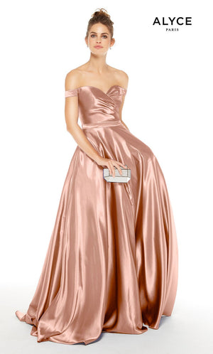 Alyce Paris 1528 prom dress images.  Alyce Paris 1528 is available in these colors: Antique Rose, Lavender Violet, Midnight, Dripping Diamonds  Silver , Pink Champagne.