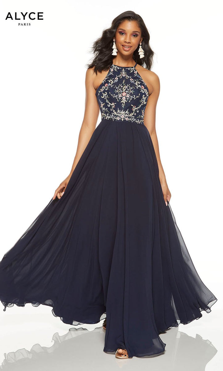 alissa formal dress midnight Alyce Paris 1552 | Alyce Paris Dresses Women's size:30 Child-13 The straight cut creates 2021 Christmas Dress Baby
