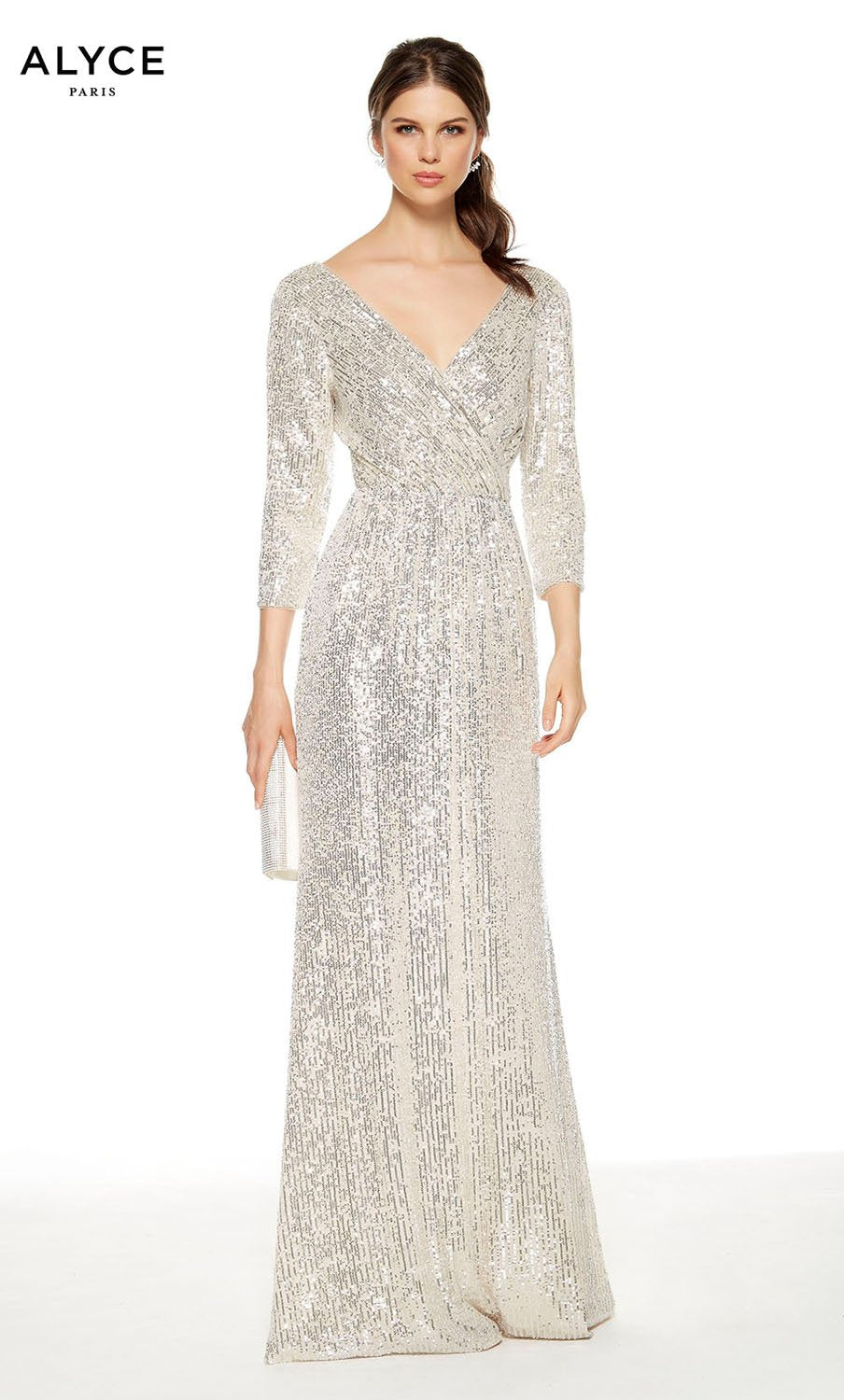 Alyce Paris 27358 prom dress images.  Alyce Paris 27358 is available in these colors: Sand, Wine, Navy.