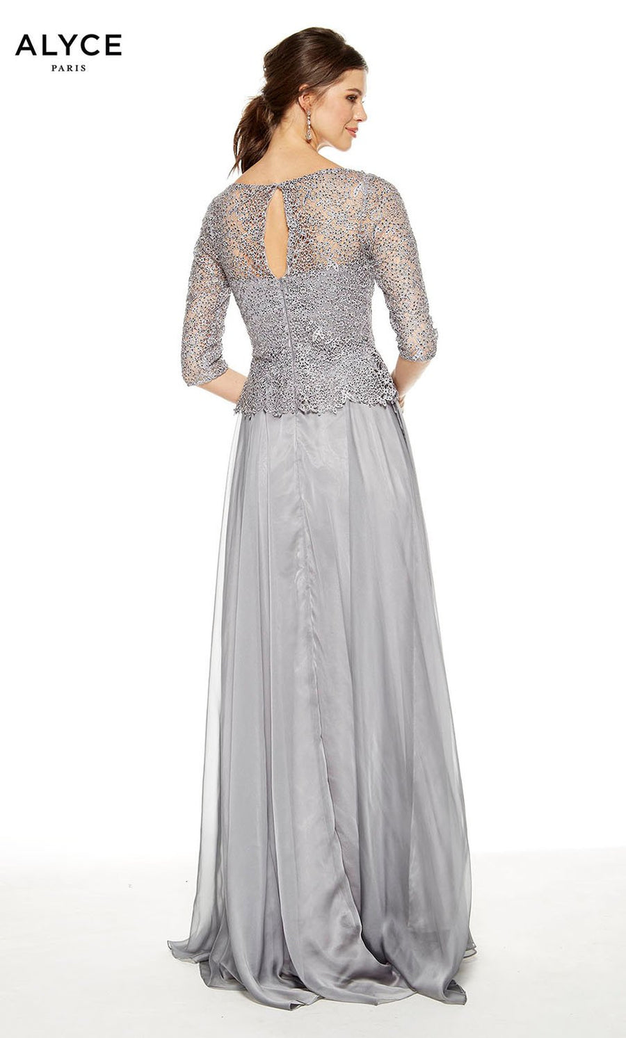 Alyce Paris 27386 prom dress images.  Alyce Paris 27386 is available in these colors: Silver.