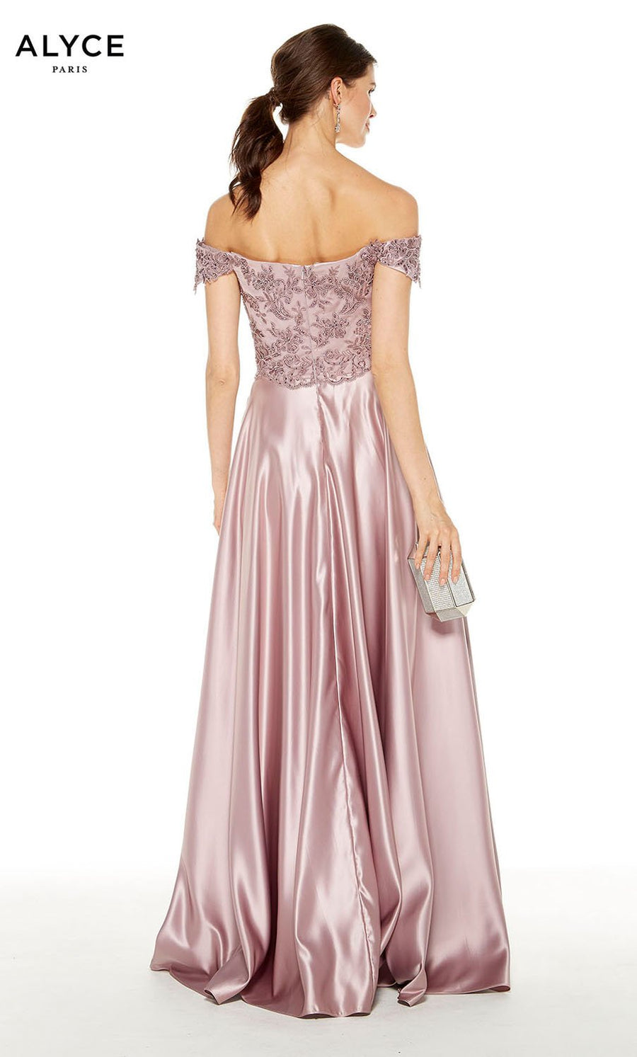 Alyce Paris 27393 prom dress images.  Alyce Paris 27393 is available in these colors: Cashmere Rose, Navy.