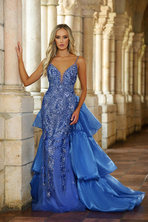 Ava Presley 38813 prom dress images.  Ava Presley 38813 is available in these colors: Periwinkle, Hot Pink.