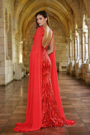 Ava Presley 38818 prom dress images.  Ava Presley 38818 is available in these colors: Red, Royal.
