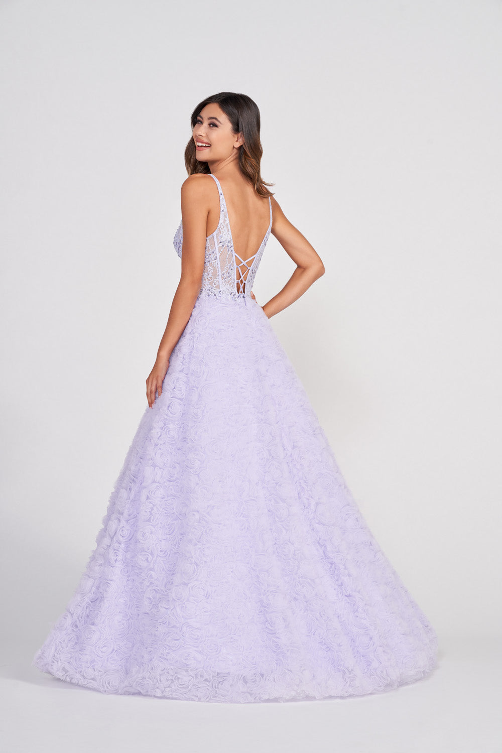 Colette CL2000 prom dress images.  Colette CL2000 is available in these colors: Diamond White, Lilac, Blush, Mint.