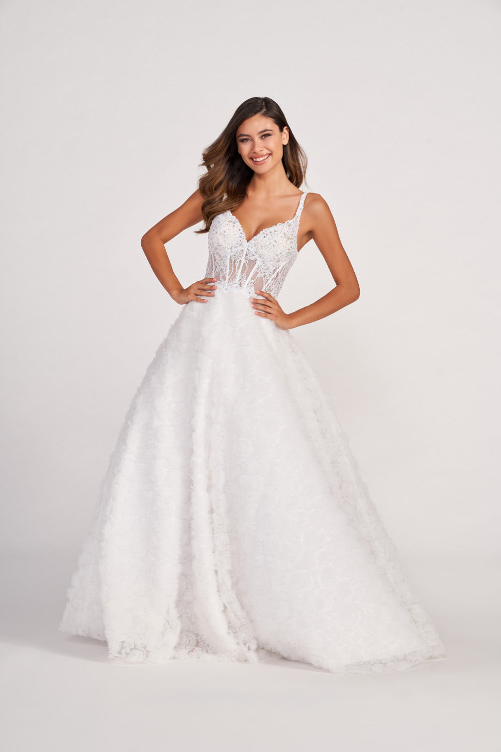 Colette CL2000 prom dress images.  Colette CL2000 is available in these colors: Diamond White, Lilac, Blush, Mint.