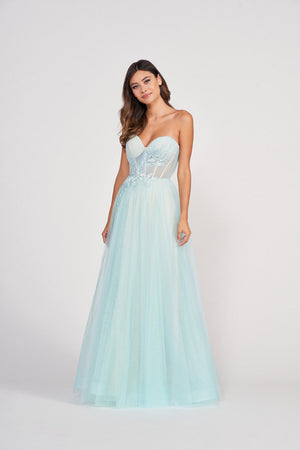 Colette CL2001 prom dress images.  Colette CL2001 is available in these colors: Mint Nude.