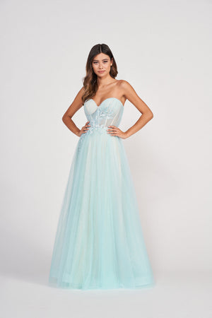 Colette CL2001 prom dress images.  Colette CL2001 is available in these colors: Mint Nude.