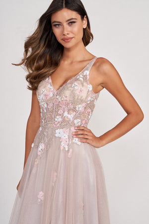 Colette CL2003 prom dress images.  Colette CL2003 is available in these colors: Silver Multi.