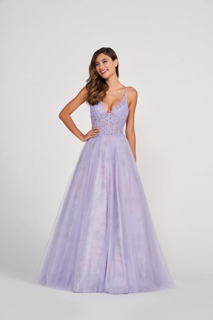 Colette CL2009 prom dress images.  Colette CL2009 is available in these colors: Lilac, Light Blue.