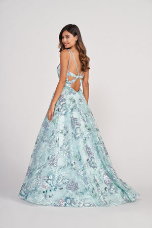 Colette CL2011 prom dress images.  Colette CL2011 is available in these colors: Light Aqua.