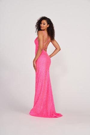 Colette CL2012 prom dress images.  Colette CL2012 is available in these colors: Light Blue, Hot Pink.