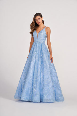 Colette CL2014 prom dress images.  Colette CL2014 is available in these colors: Powder Blue.