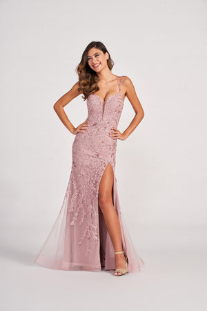 Colette CL2015 prom dress images.  Colette CL2015 is available in these colors: Dusty Rose.