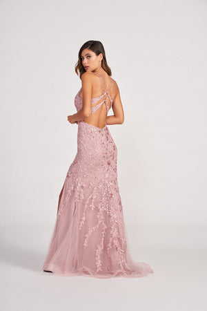 Colette CL2015 prom dress images.  Colette CL2015 is available in these colors: Dusty Rose.