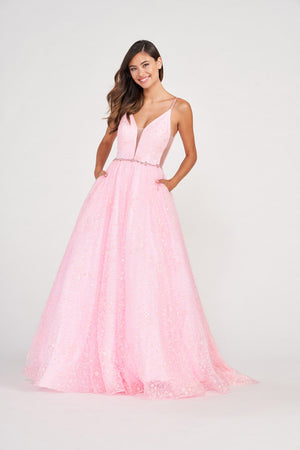 Colette CL2016 prom dress images.  Colette CL2016 is available in these colors: Aqua, Emerald, Pink.